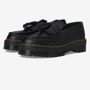 Dr. Martens Black Platform Tassel Loafers
